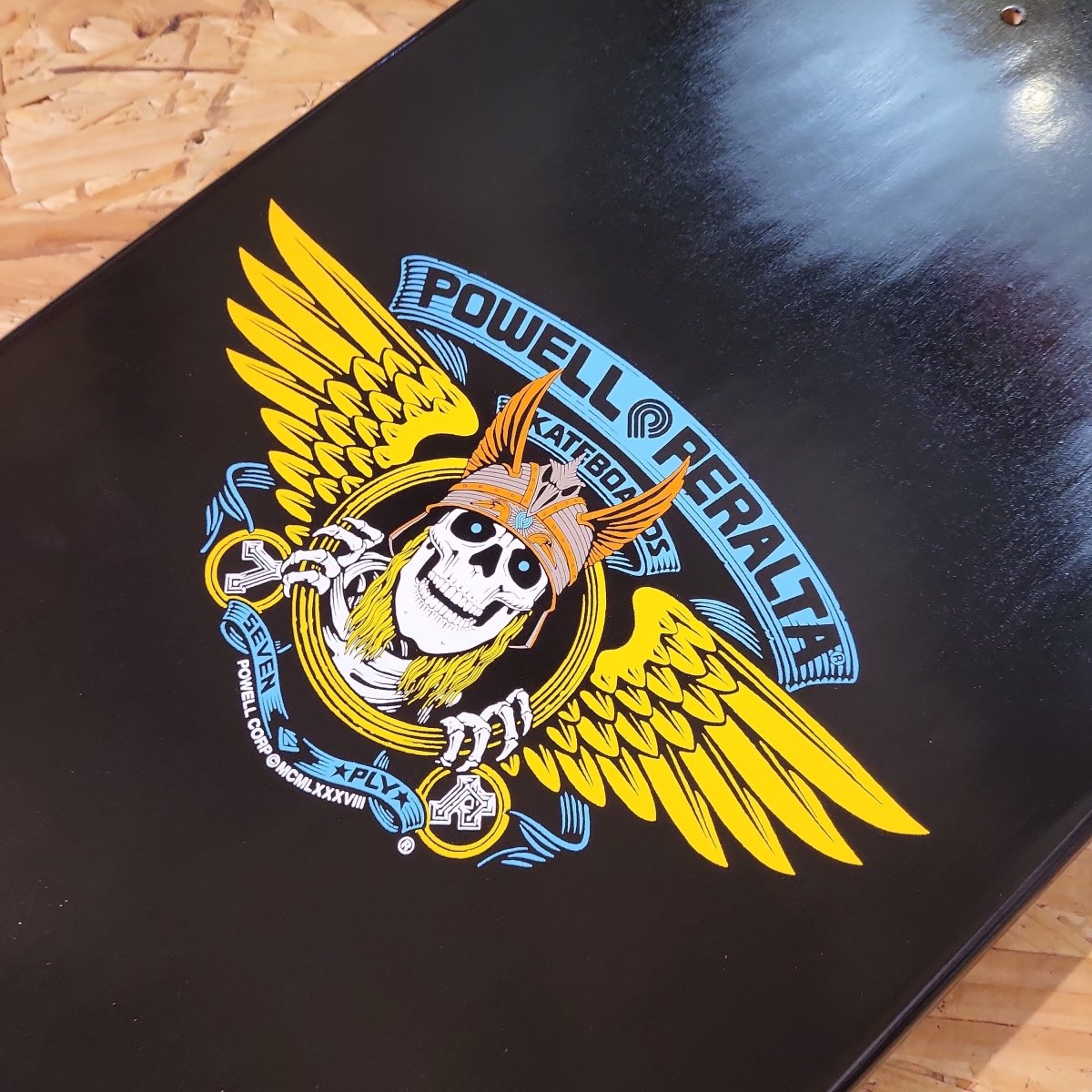 Powell-Peralta Andy Anderson Heron Skull 2 blue Deck - Skateboard-Decks - Rollbrett Mission