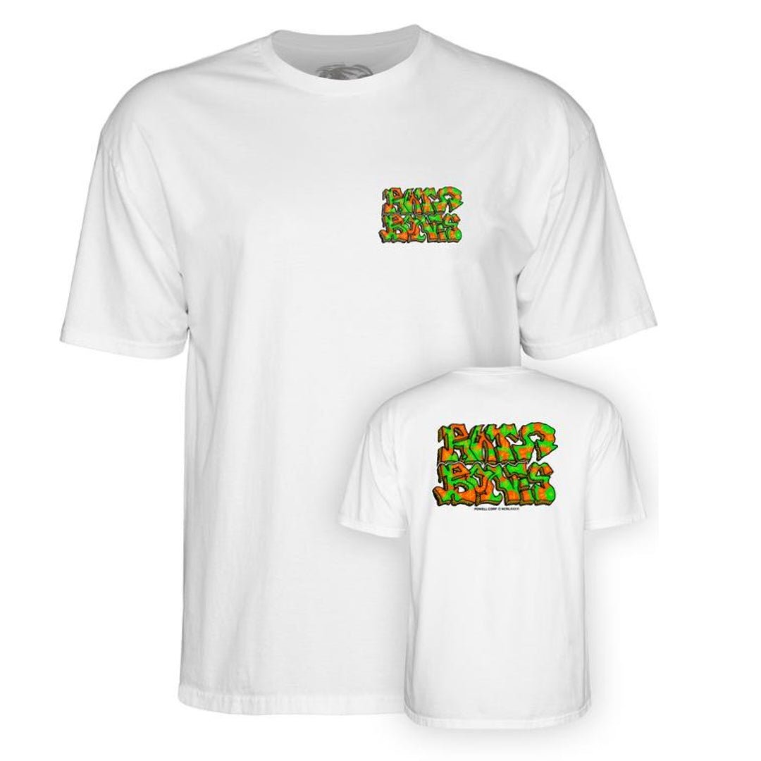 Powell Peralta T-Shirt Rat Bones Graffiti white - Rollbrett Mission