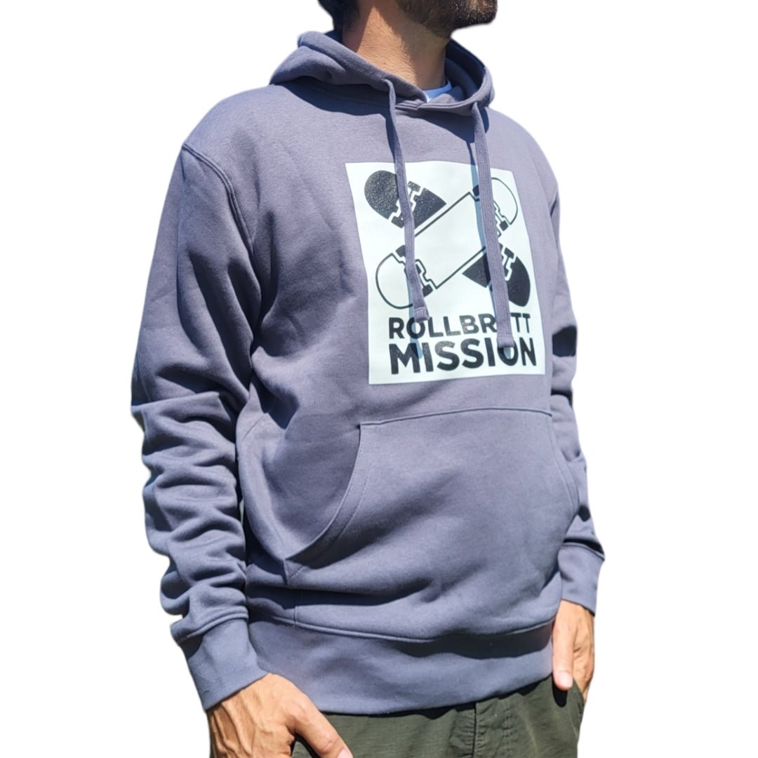 Rollbrett Mission Kubus Hoodie dark grey - Shirts & Tops - Rollbrett Mission