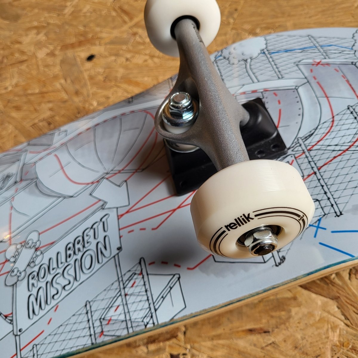 Rollbrett Mission Little Park Complete Skateboard - Skateboard-Decks - Rollbrett Mission