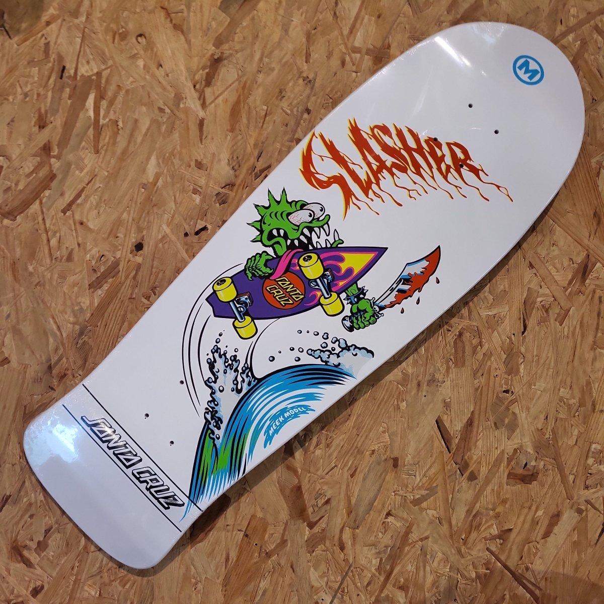 Santa Cruz Meek OG Slasher Reissue Deck - Skateboard-Decks - Rollbrett Mission