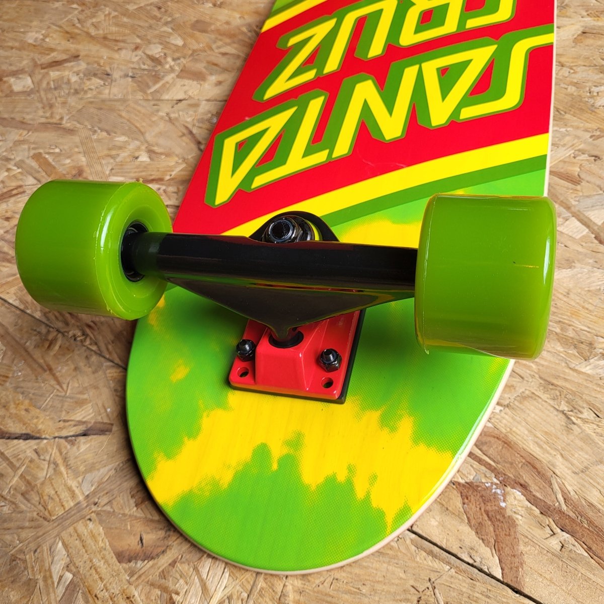 Santa Cruz Rasta Tie Dye Complete Skateboard Cruiser - Skateboards - Rollbrett Mission