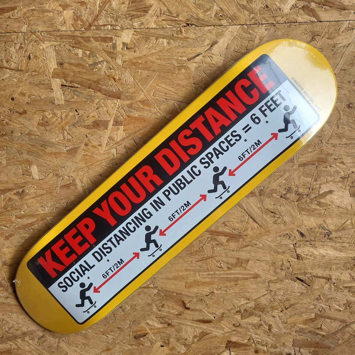 Skate Mental Keep Your Distance Deck - Skateboard-Decks - Rollbrett Mission