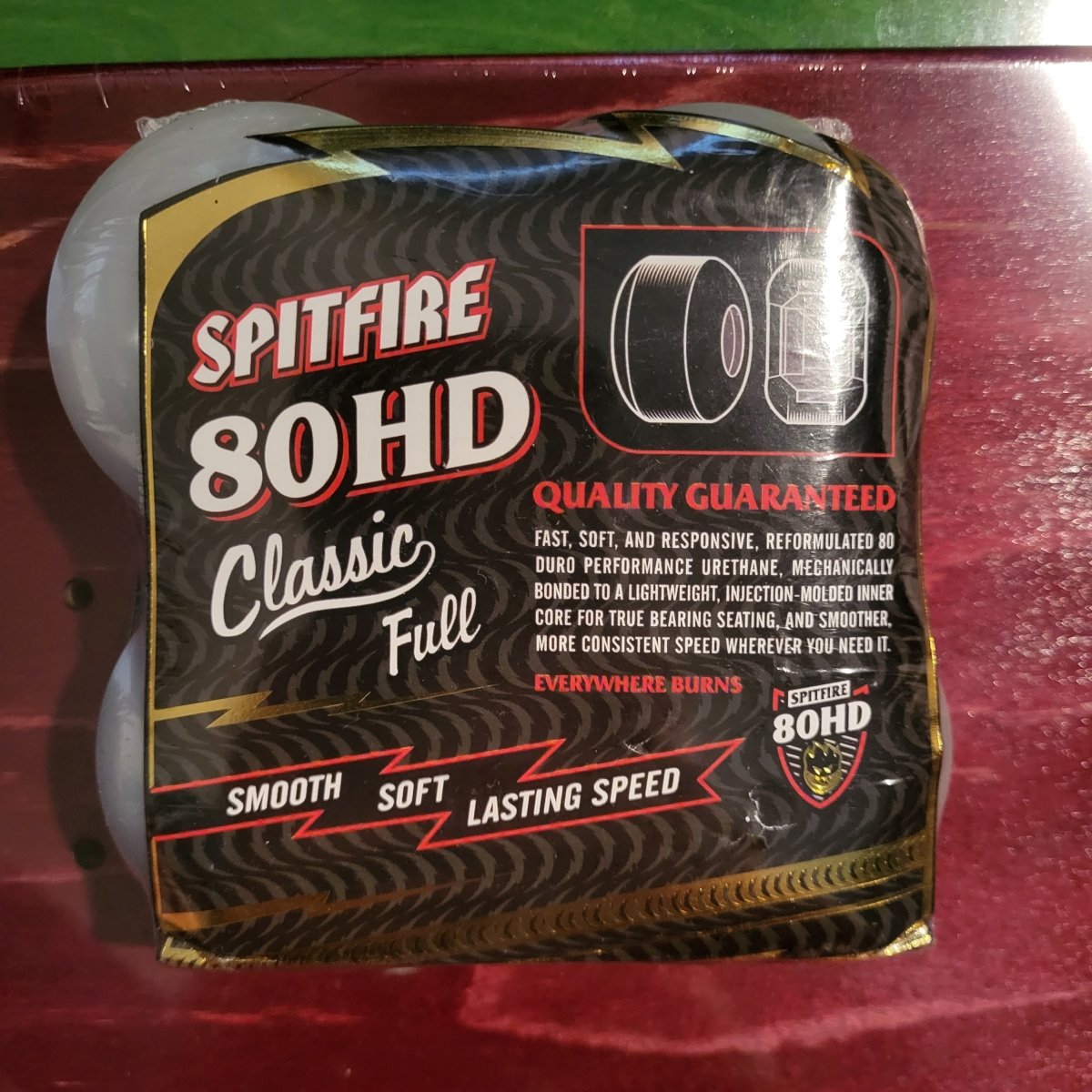 Spitfire 56mm 80HD Classic Full Wheels - Skateboard-Rollen - Rollbrett Mission