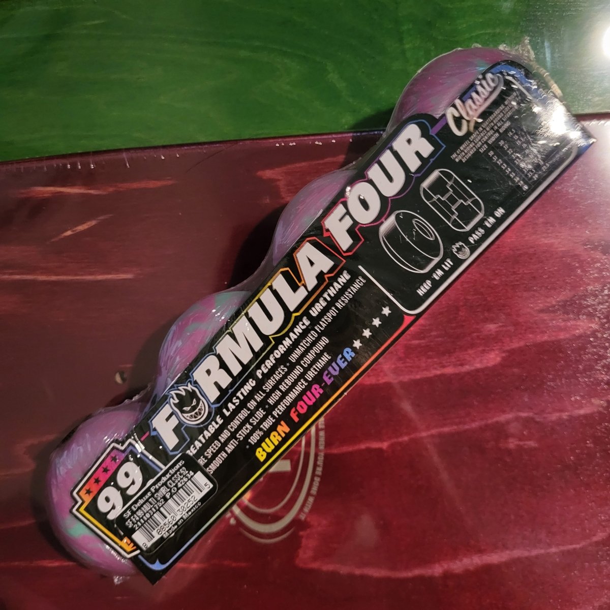 Spitfire F4 52mm 99A Multi Swirl Classic Wheels - Skateboard-Rollen - Rollbrett Mission