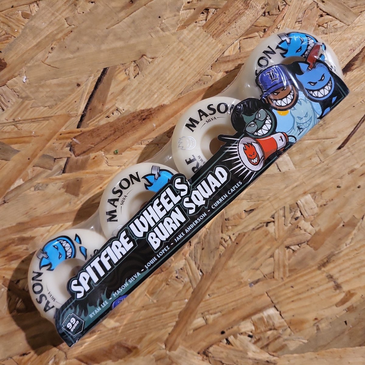 Spitfire F4 53mm 99A Silva Burn Squad Conical Full Wheels - Skateboard-Rollen - Rollbrett Mission