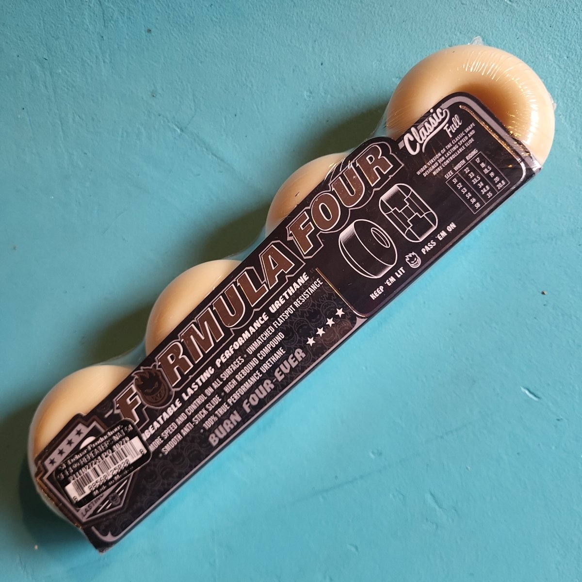Spitfire F4 54mm 99A Repeaters Classic Full Wheels natural - Skateboard-Rollen - Rollbrett Mission