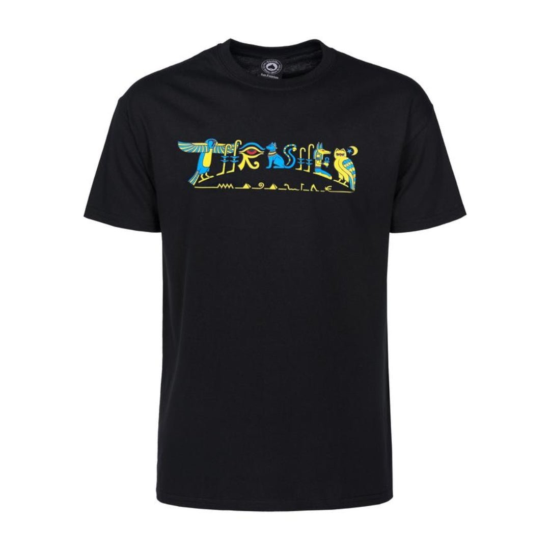 T-Shirt Thrasher Hieroglyphic schwarz - Rollbrett Mission