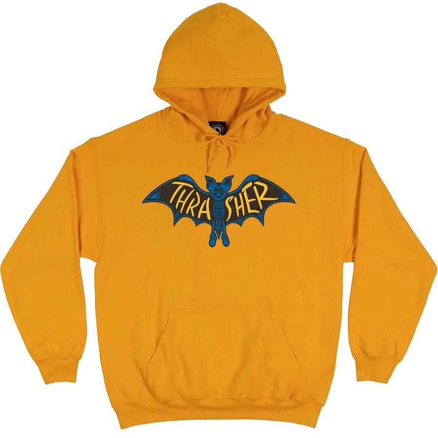 Thrasher Hoodie Bat gold - Shirts & Tops - Rollbrett Mission