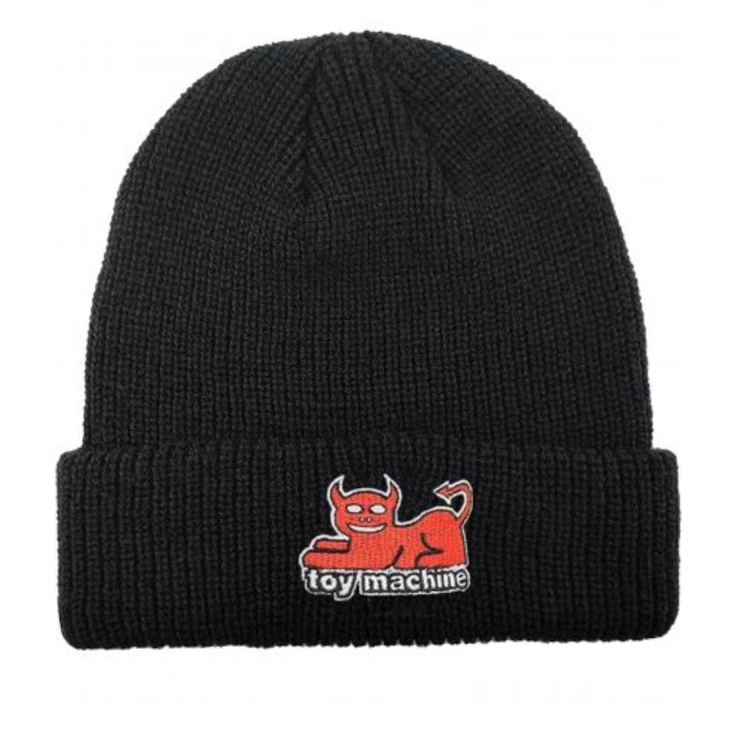 Toy Machine Beanie Fischermütze Devil Cat Dock black - Kopfbekleidung & -tücher - Rollbrett Mission