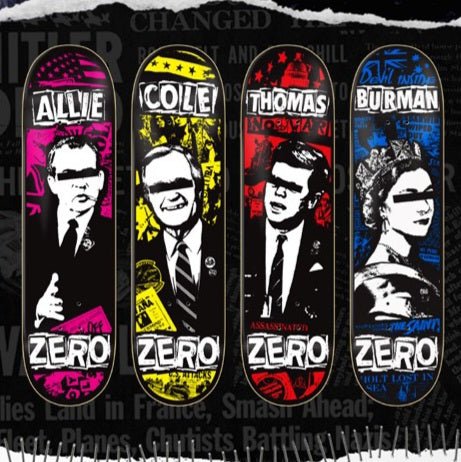Zero Dead Presidents Series - Skateboard-Decks - Rollbrett Mission