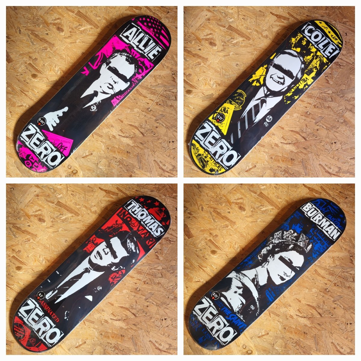 Zero Dead Presidents Series - Skateboard-Decks - Rollbrett Mission