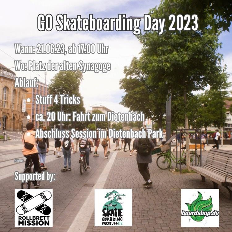 Go Skateboarding Day 2023 in Freiburg - Rollbrett Mission