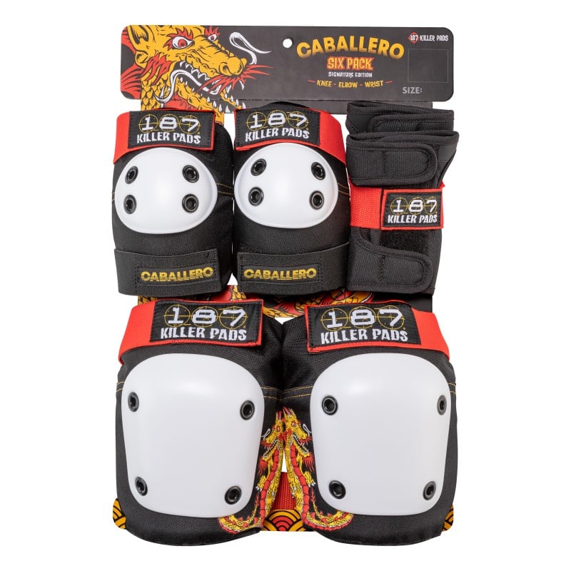 187 Killer Pads Six Pack Pad Set Caballero - Skateboarding - Schutzausrüstung - Rollbrett Mission