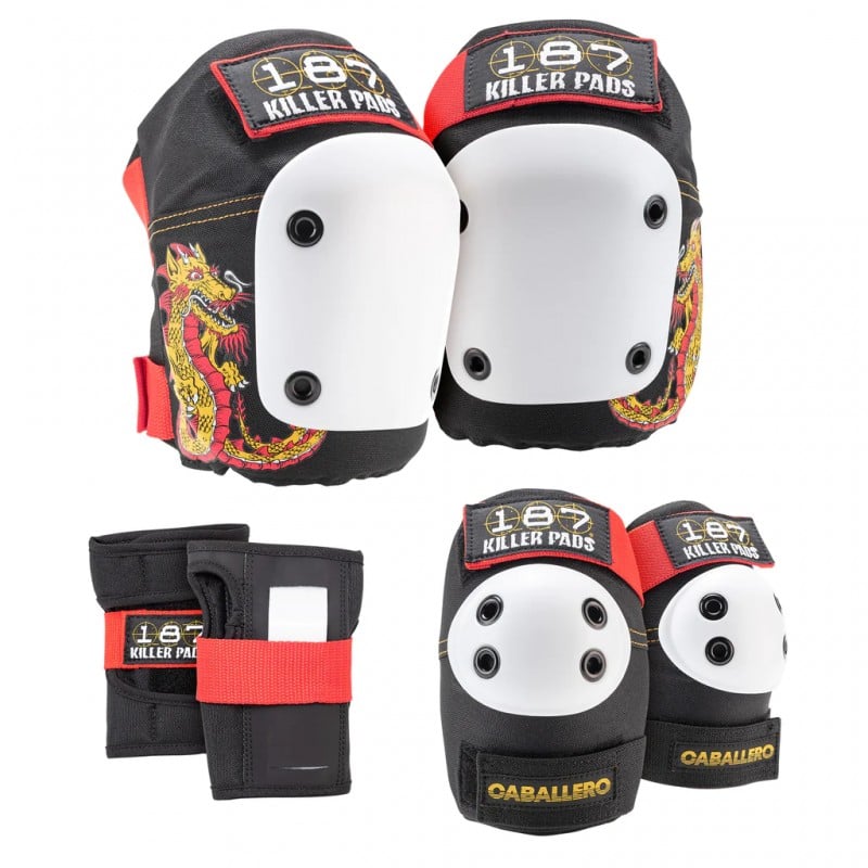 187 Killer Pads Six Pack Pad Set Caballero - Skateboarding - Schutzausrüstung - Rollbrett Mission