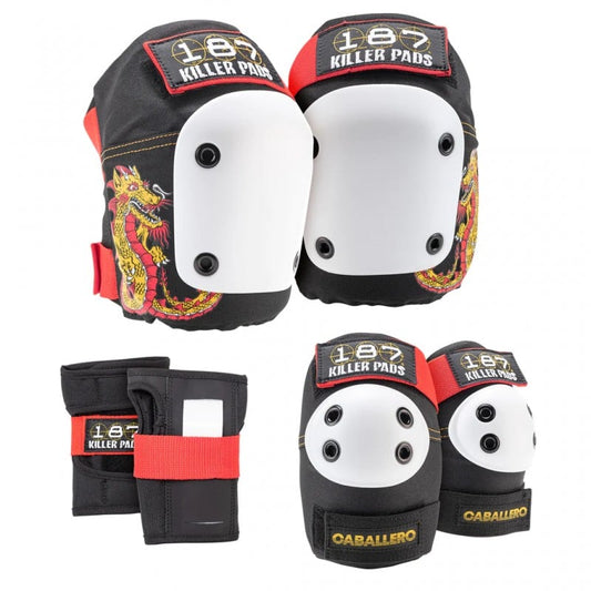 187 Killer Pads Six Pack Pad Set Caballero - Skateboarding - Schutzausrüstung - Rollbrett Mission