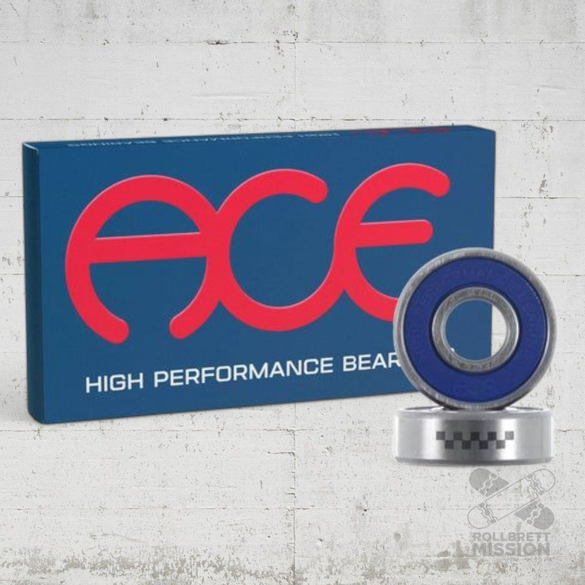 ACE Bearings High Performance Kugellager - Skateboard - Kleinteile - Rollbrett Mission