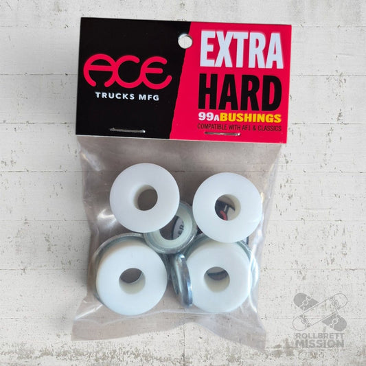 ACE Bushings Extra Hard 99A white - Skateboard - Kleinteile - Rollbrett Mission