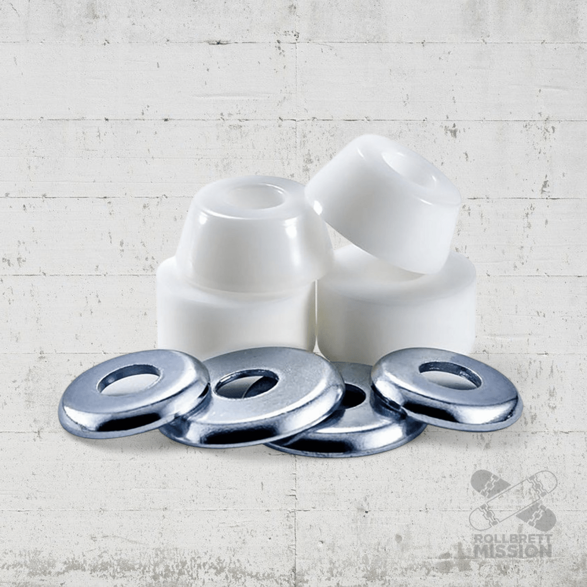 ACE Bushings Low Medium Stock 91A 86A white - Skateboard - Kleinteile - Rollbrett Mission
