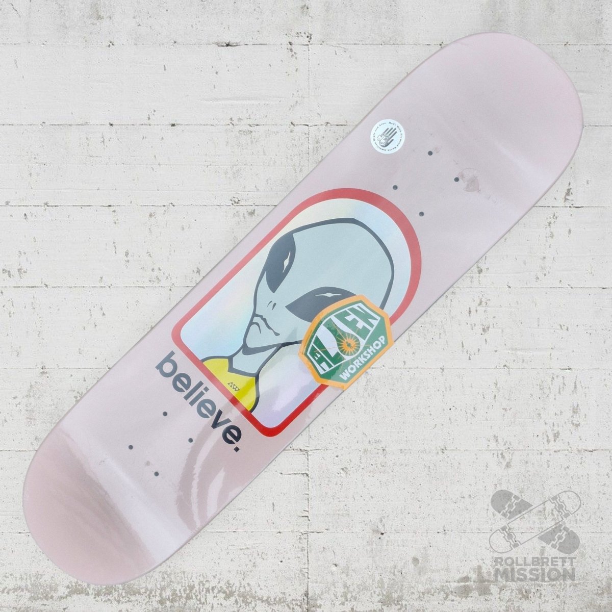 Alien Workshop Believe Hologram pink 8.0" Deck - Skateboard - Decks - Rollbrett Mission