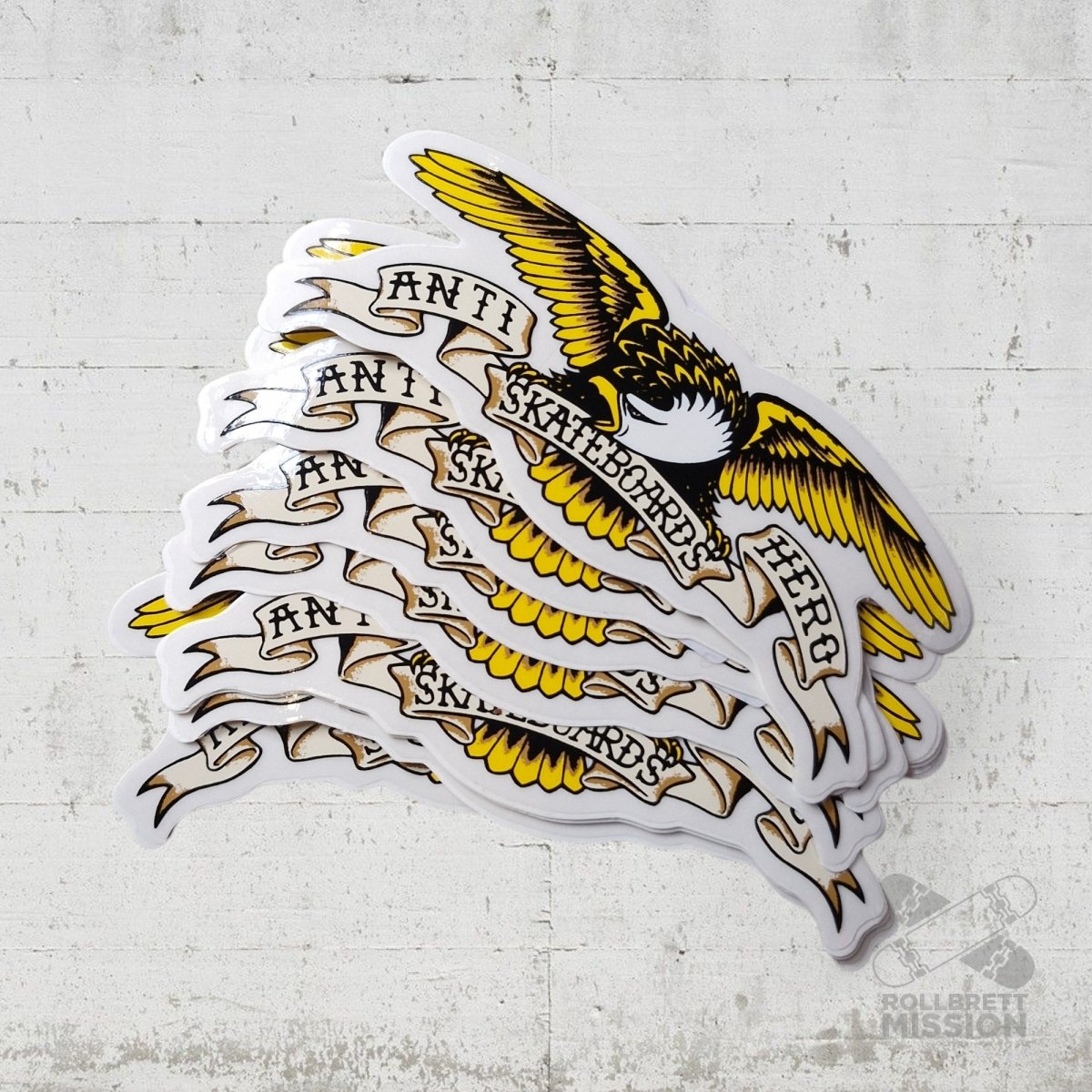 Anti Hero Classic Eagle Sticker S 10cm - Rollbrett Mission