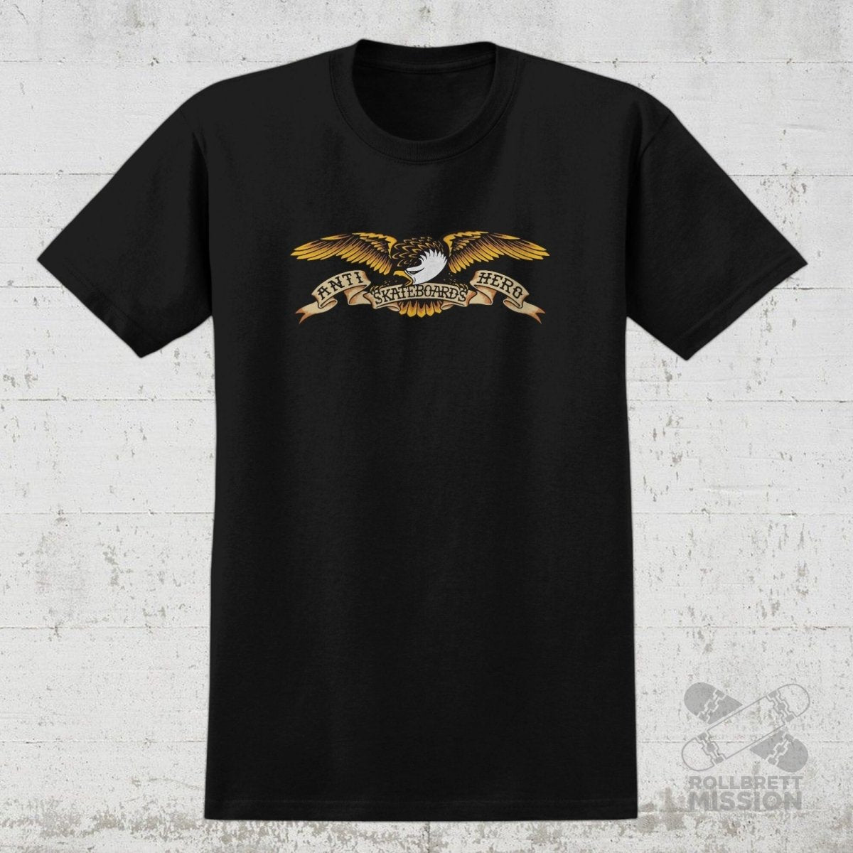 Anti Hero T-Shirt Classic Eagle Multi black - Rollbrett Mission
