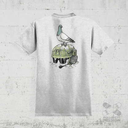 Anti Hero T-Shirt Liberdad Ringspun ash grey - Rollbrett Mission