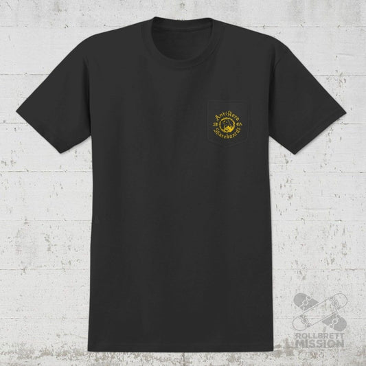 Anti Hero T-Shirt Pigeon Motion charcoal - Rollbrett Mission