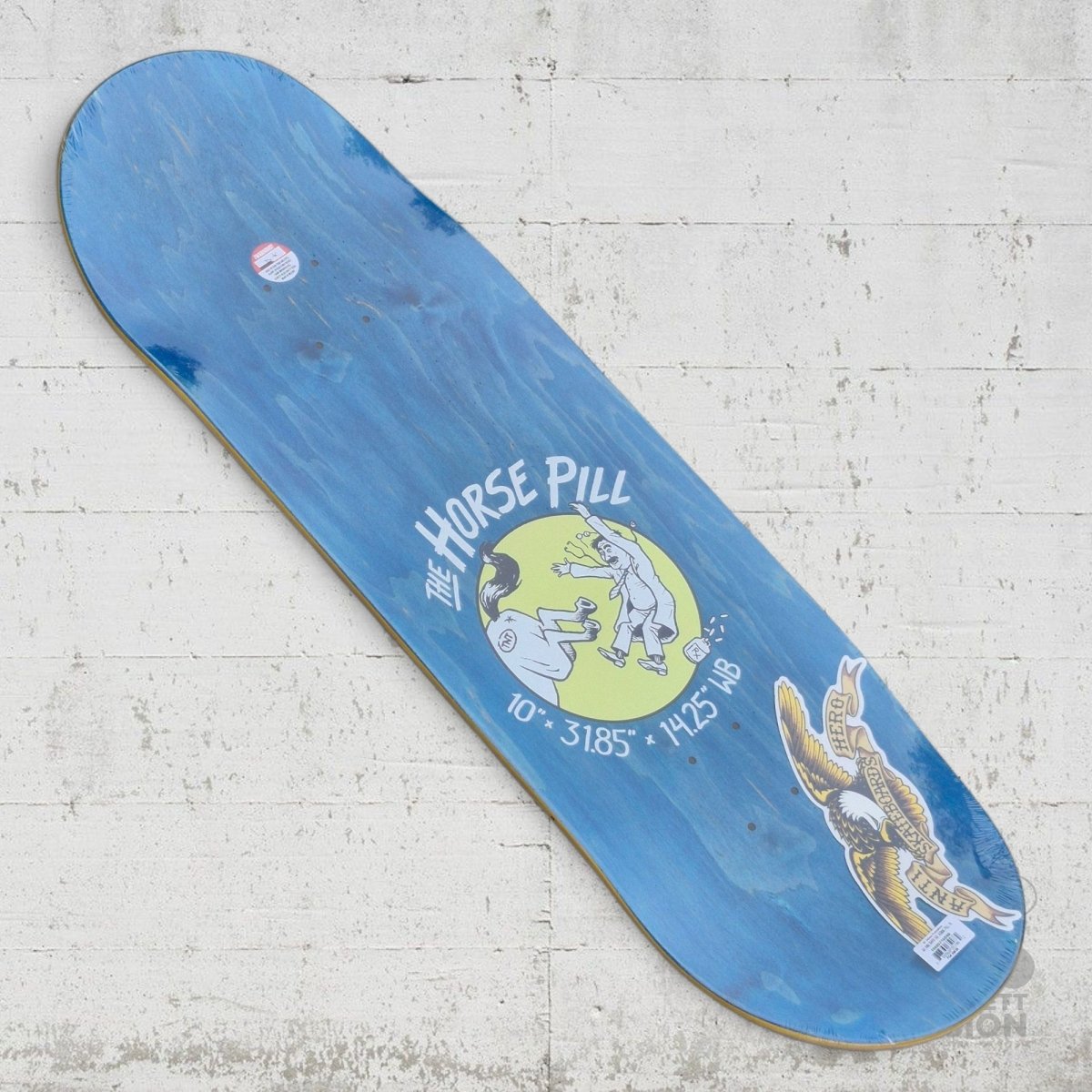 Anti Hero Team Classic Eagle Horse Pill 10.0 Deck - Skateboard - Decks - Rollbrett Mission