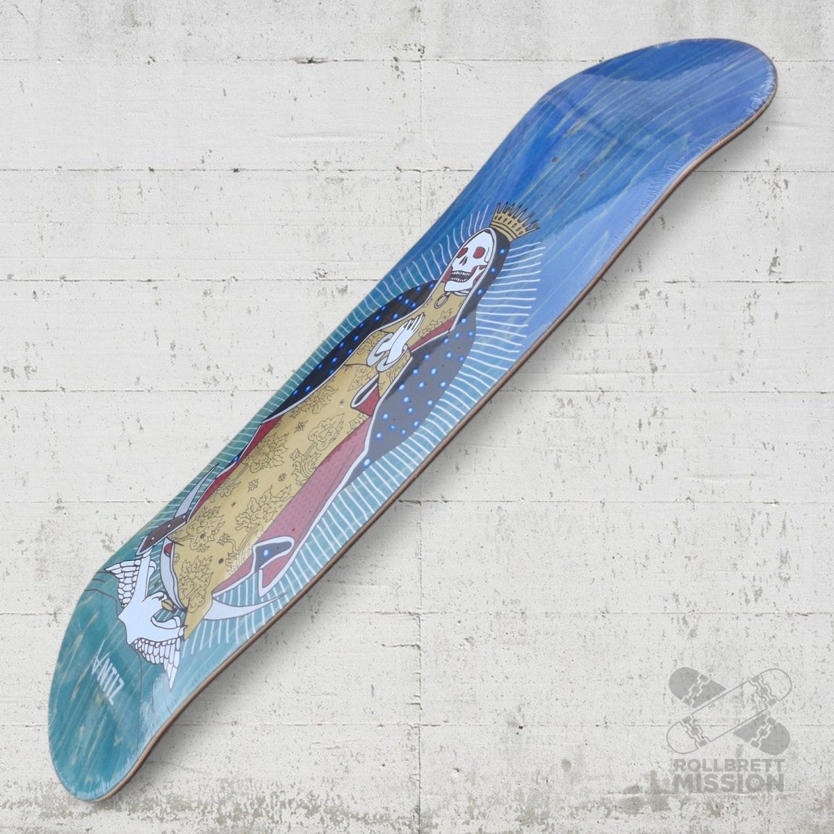 Antiz Maria Blue Green 8.125 Deck - Skateboard - Decks - Rollbrett Mission
