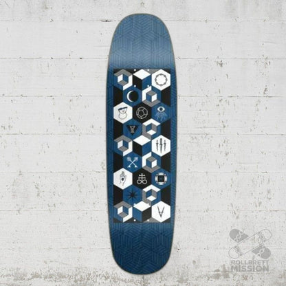 Antiz Mystic II Blue Pool Shaped 8.75 Deck - Skateboard - Decks - Rollbrett Mission