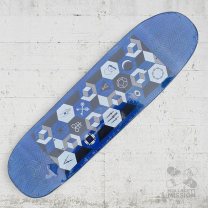 Antiz Mystic II Blue Pool Shaped 8.75 Deck - Skateboard - Decks - Rollbrett Mission