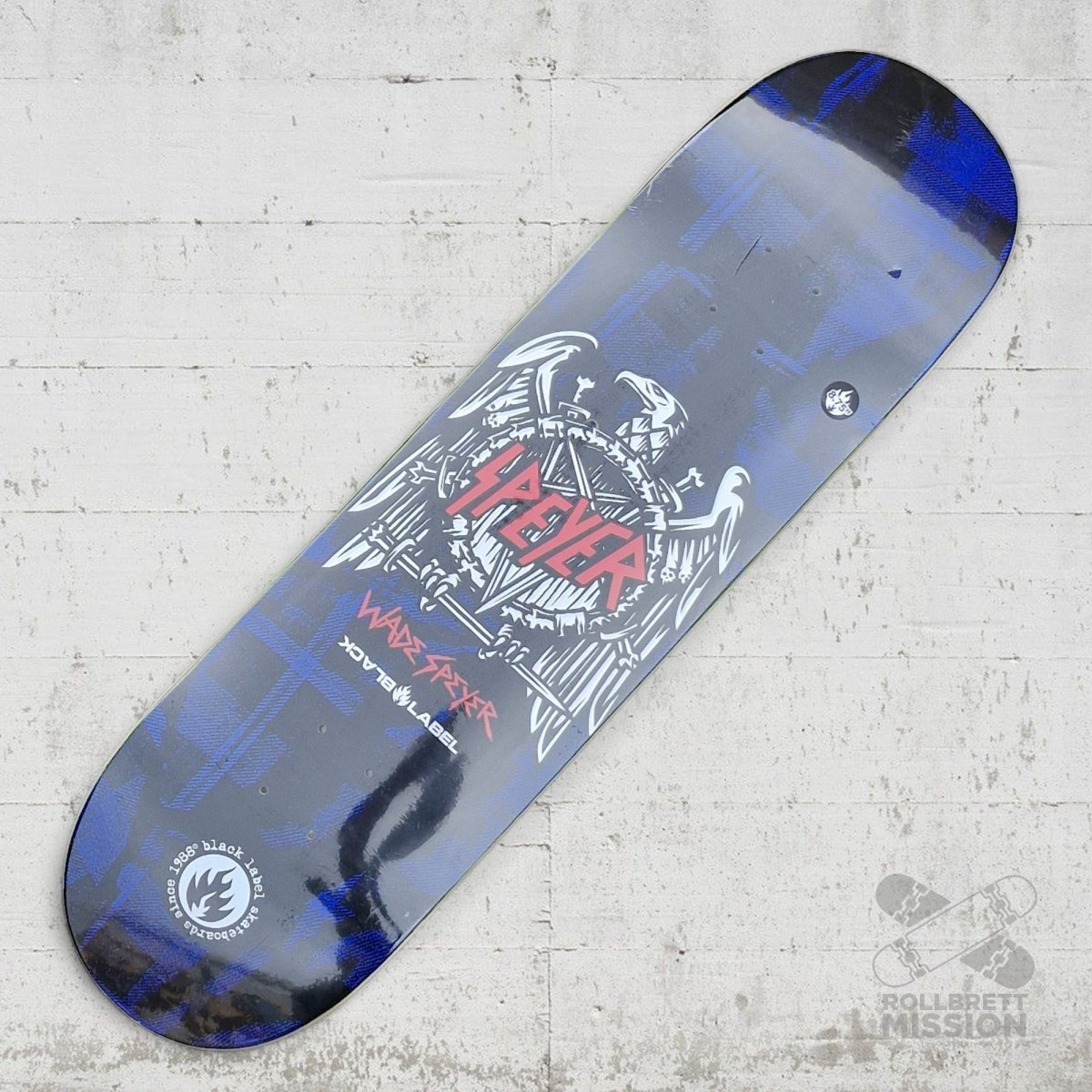 Black Label Wade Speyer Plaid 8.75 Deck - Skateboard - Decks - Rollbrett Mission