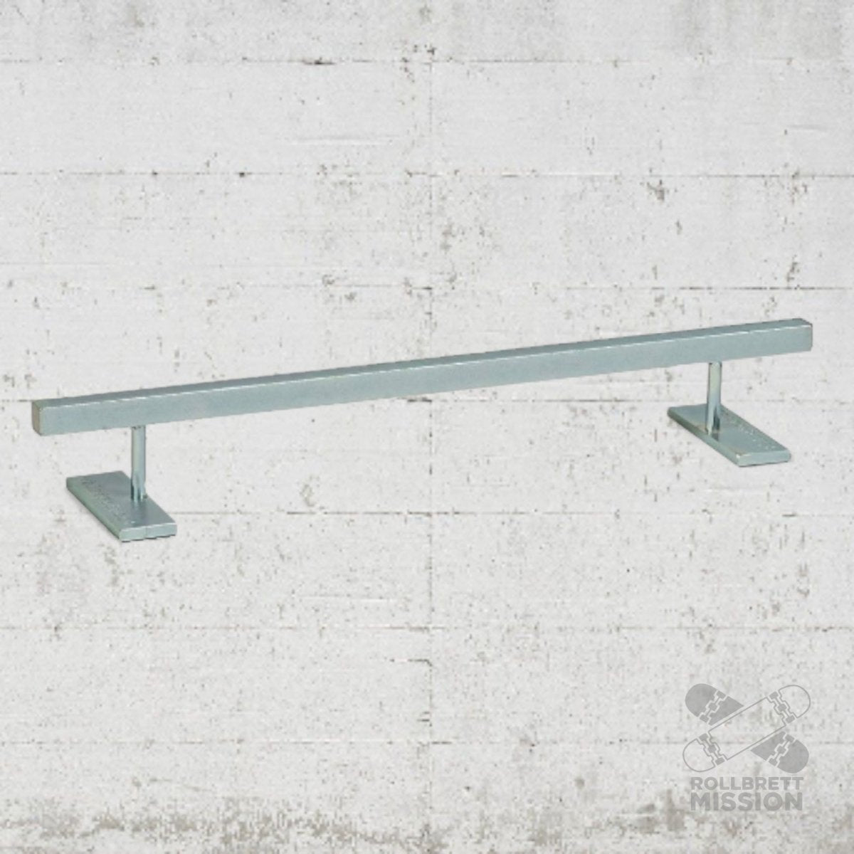 Blackriver Ramps Iron Rail Square Low silver - Fingerboard - Rollbrett Mission