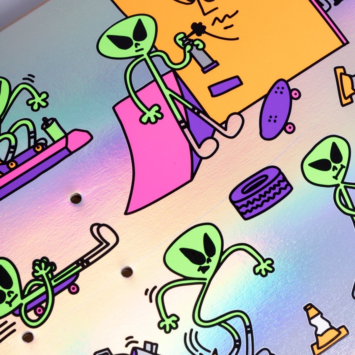 Blast Skates Alien Demo holographic 9.25 Shaped Deck - Skateboard - Decks - Rollbrett Mission