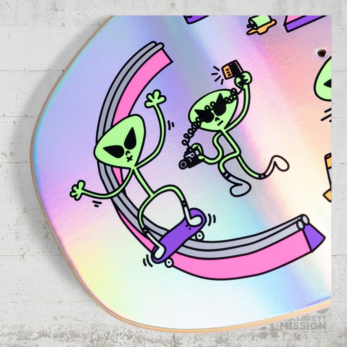 Blast Skates Alien Demo holographic 9.25 Shaped Deck - Skateboard - Decks - Rollbrett Mission