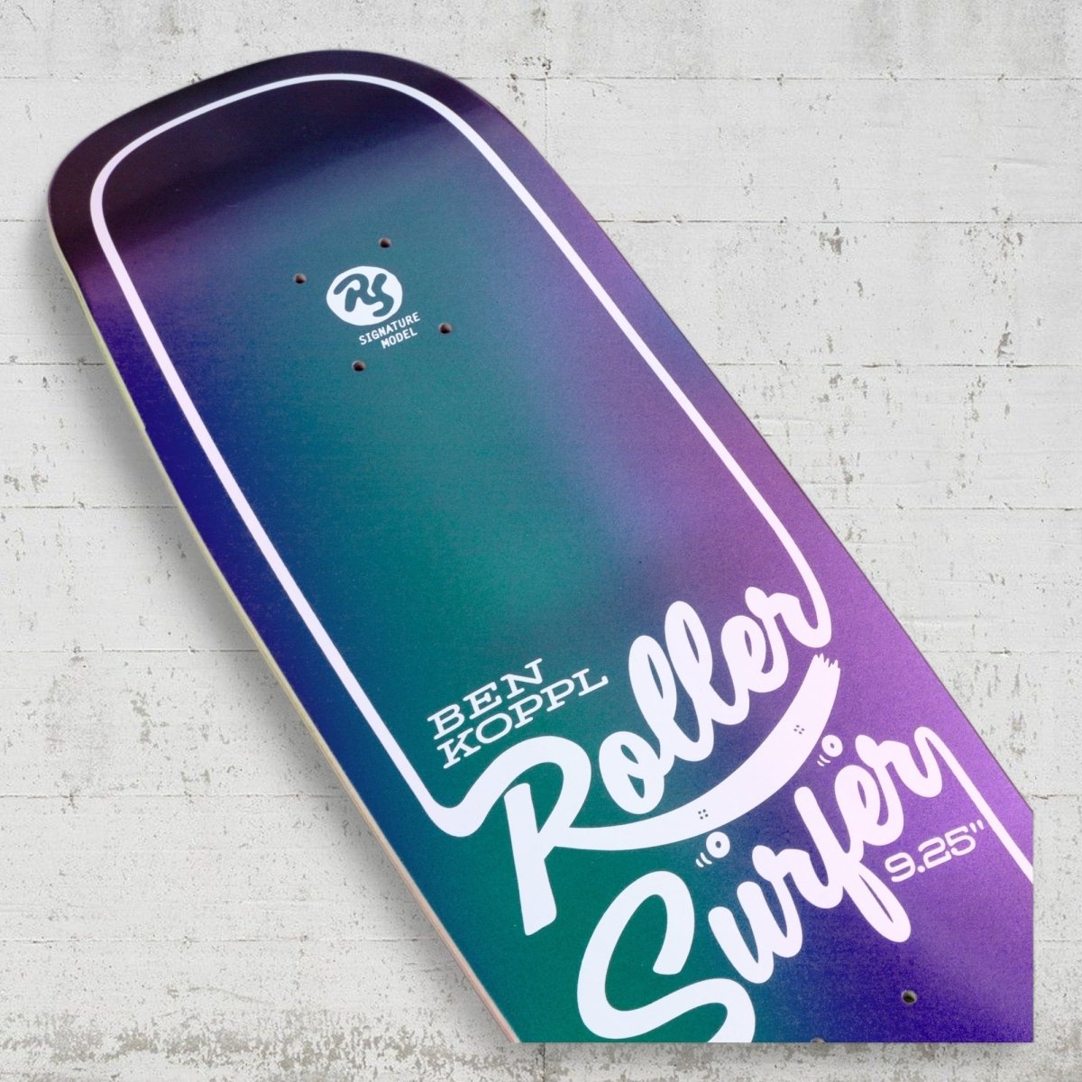 Blast Skates Ben Koppl Iridescent Roller Surfer 9.25 Shaped Deck - Skateboard - Decks - Rollbrett Mission