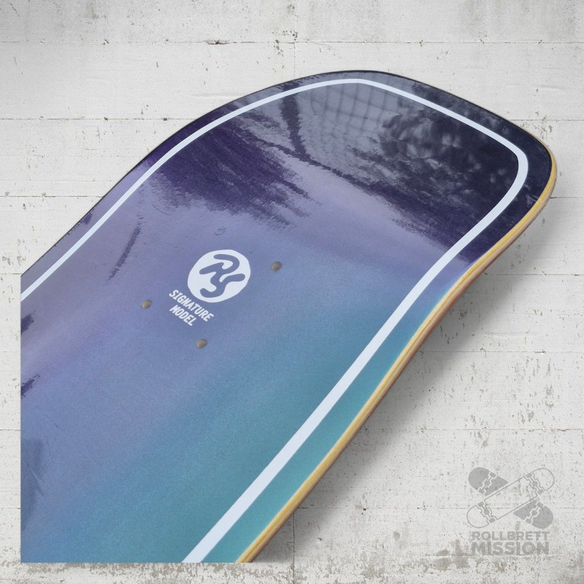 Blast Skates Ben Koppl Iridescent Rollersurfer 8.5 Shaped Deck - Skateboard - Decks - Rollbrett Mission