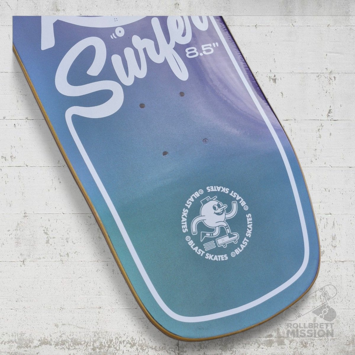 Blast Skates Ben Koppl Iridescent Rollersurfer 8.5 Shaped Deck - Skateboard - Decks - Rollbrett Mission