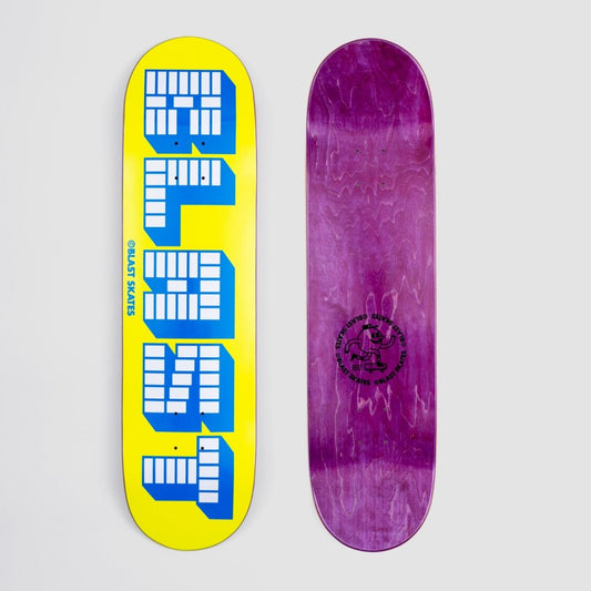 Blast Skates Blocks yellow 8.25 Deck - Skateboard - Decks - Rollbrett Mission