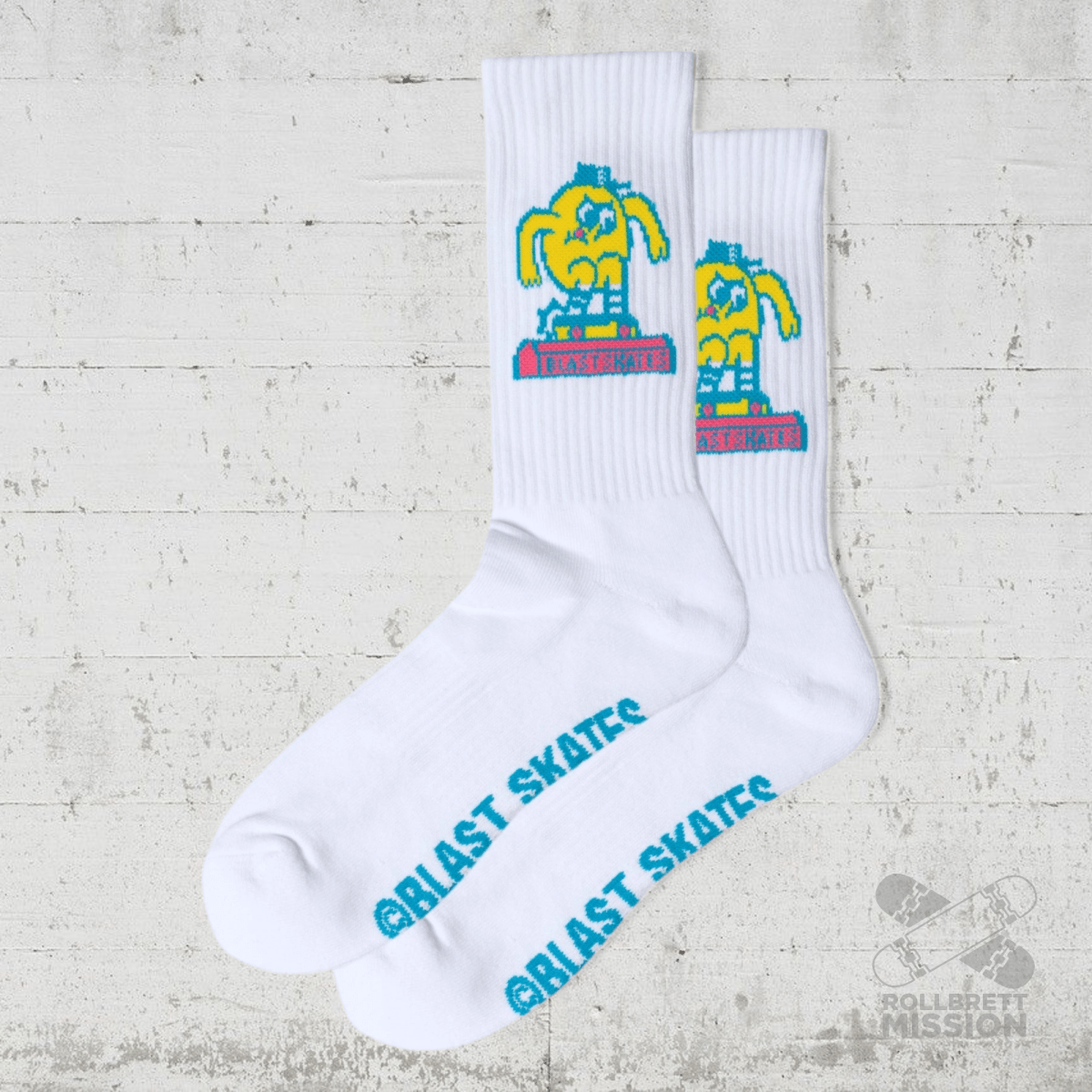 Blast Skates Curb Club Socks Socken white - Socken - Rollbrett Mission
