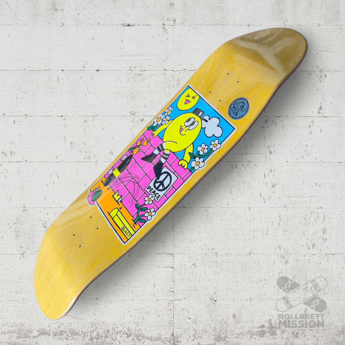 Blast Skates Humpty Dumpty 9.75 Shaped Deck - Skateboard - Decks - Rollbrett Mission