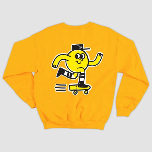 Blast Skates Jr. Kids Crew Neck Sweatshirt gelb - Shirts & Tops - Rollbrett Mission