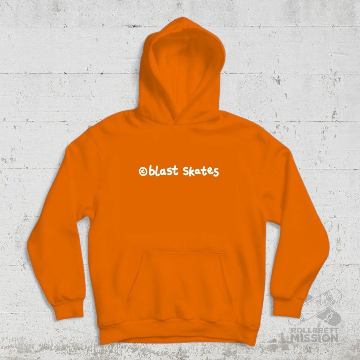 Blast Skates Kids Hoodie Jr Mascot orange - Shirts & Tops - Rollbrett Mission
