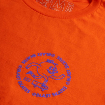 Blast Skates Kids T-Shirt Tagger orange - Rollbrett Mission