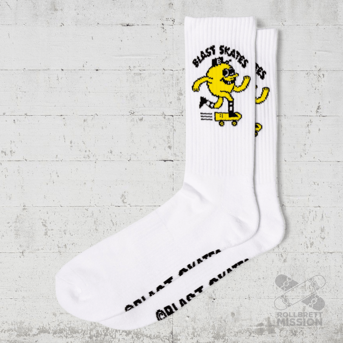 Blast Skates Logo Crew Socks Socken white - Socken - Rollbrett Mission