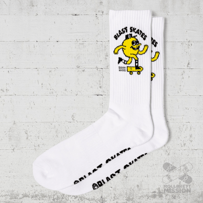 Blast Skates Logo Crew Socks Socken white - Socken - Rollbrett Mission