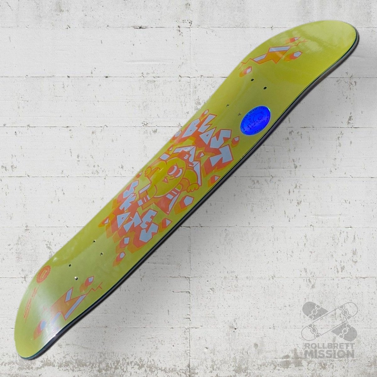Blast Skates Mini Smasher yellow 7.25 Kids Deck - Skateboard - Decks - Rollbrett Mission