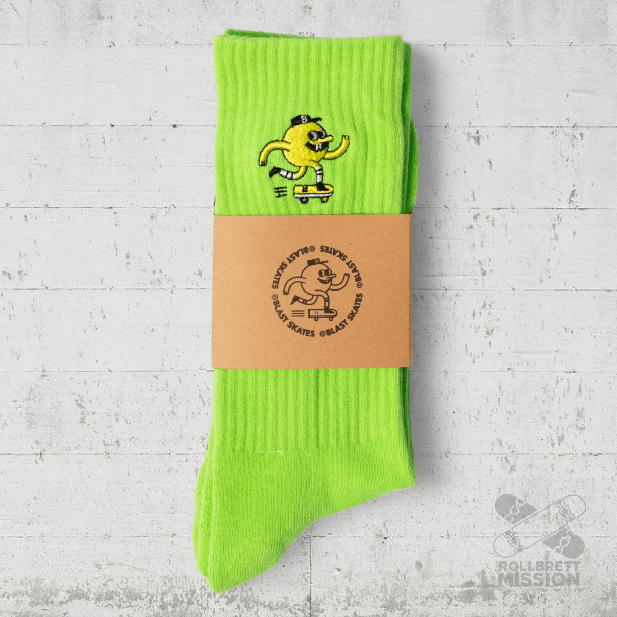 Blast Skates Socken Embroidered Socks green - Socken - Rollbrett Mission