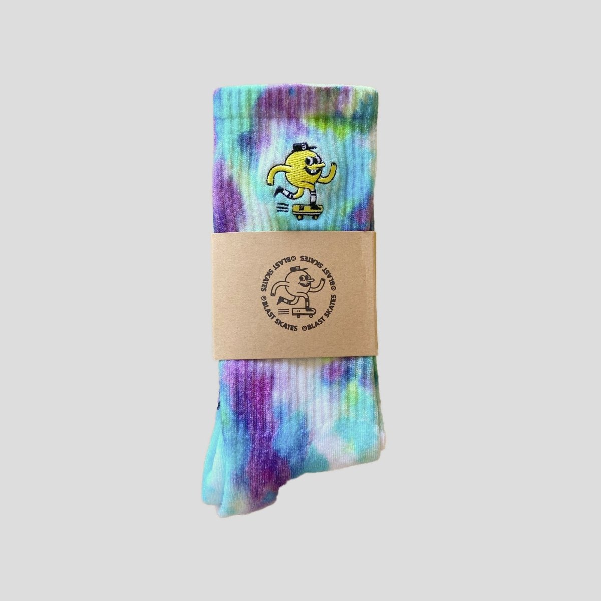 Blast Skates Socken Embroidered Socks tie dye - Socken - Rollbrett Mission